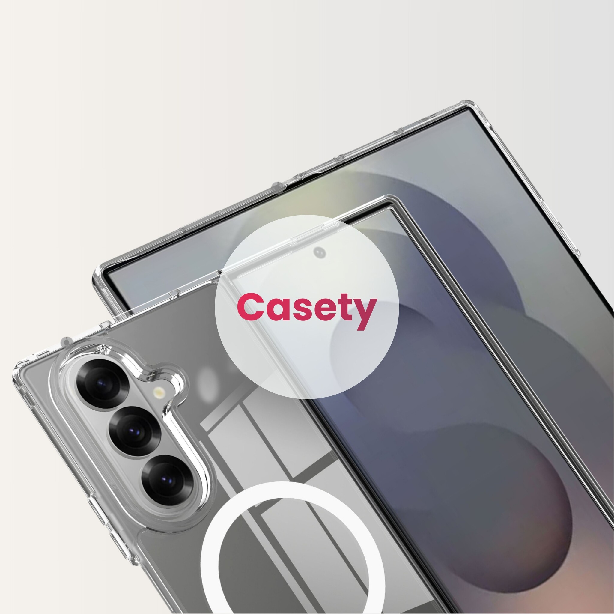 Samsung Galaxy Z Fold 8 Ultra Backcover hoes met MagSafe ondersteuning - Transparant