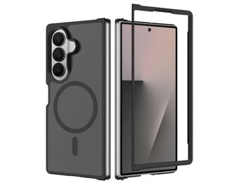 Casety Samsung Galaxy Z Fold 8 Ultra backcover hoesje met MagSafe ondersteuning - Zwart