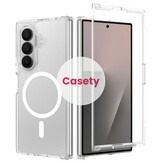 Samsung Galaxy Z Fold 8 Ultra hoesje slanke backcover met volledige MagSafe ondersteuning - Transparant