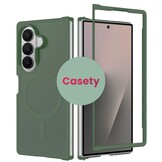 Samsung Galaxy Z Fold 8 Ultra hoesje slanke backcover met volledige MagSafe ondersteuning - Groen
