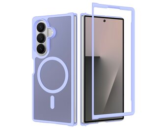 Casety Samsung Galaxy Z Fold 8 Ultra backcover hoesje met MagSafe ondersteuning - Lila