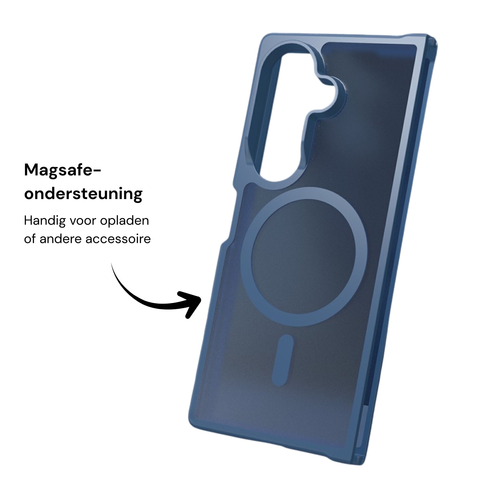 Samsung Galaxy Z Fold 8 Ultra hoesje slanke backcover met volledige MagSafe ondersteuning - Blauw
