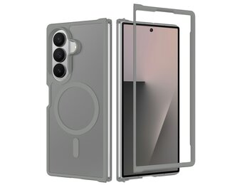 Casety Samsung Galaxy Z Fold 8 Ultra backcover hoesje met MagSafe ondersteuning - Grijs