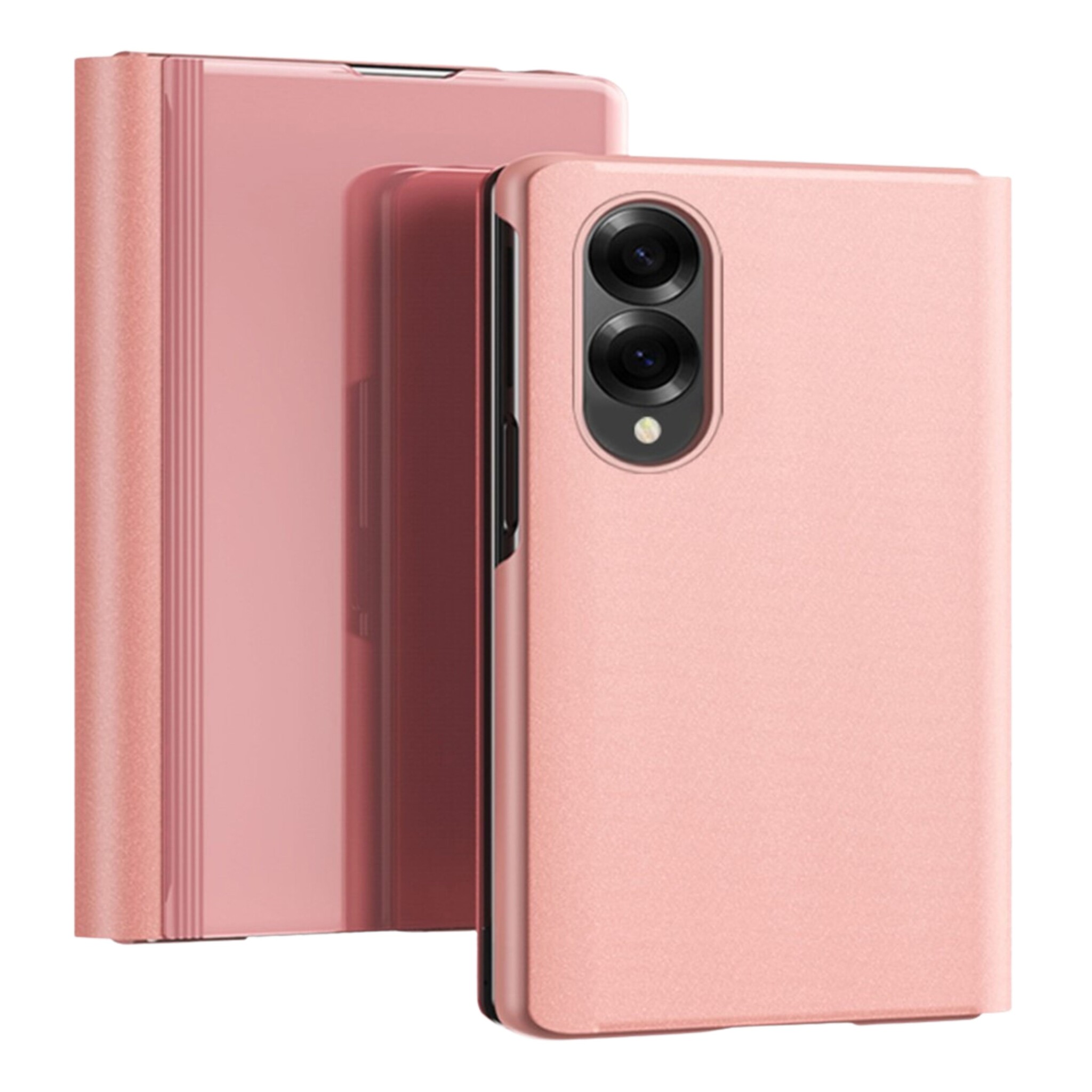 Samsung Galaxy Z Fold 8 Window view cover hoes - Rose Goud
