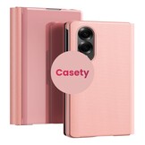 Samsung Galaxy Z Fold 8 Window view cover hoes - Rose Goud