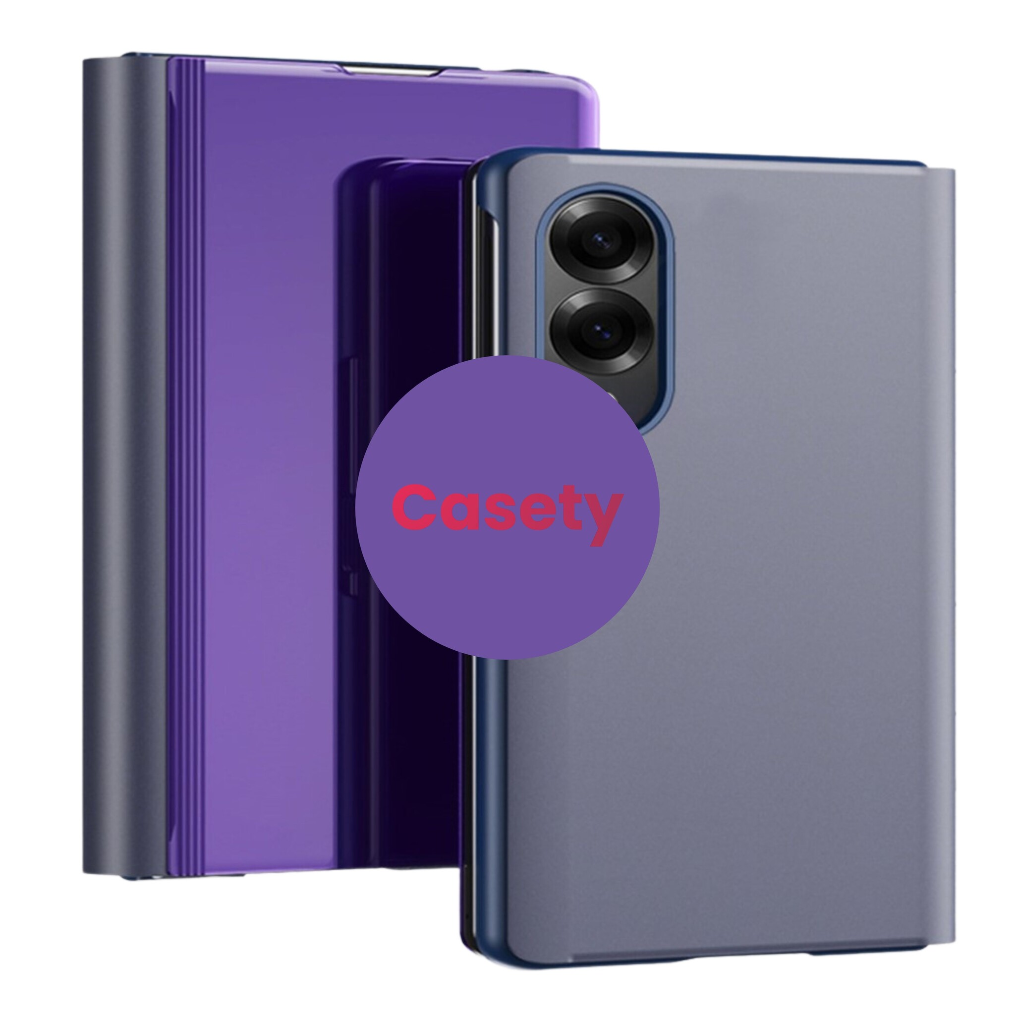 Samsung Galaxy Z Fold 8 Window view cover hoes - Paars