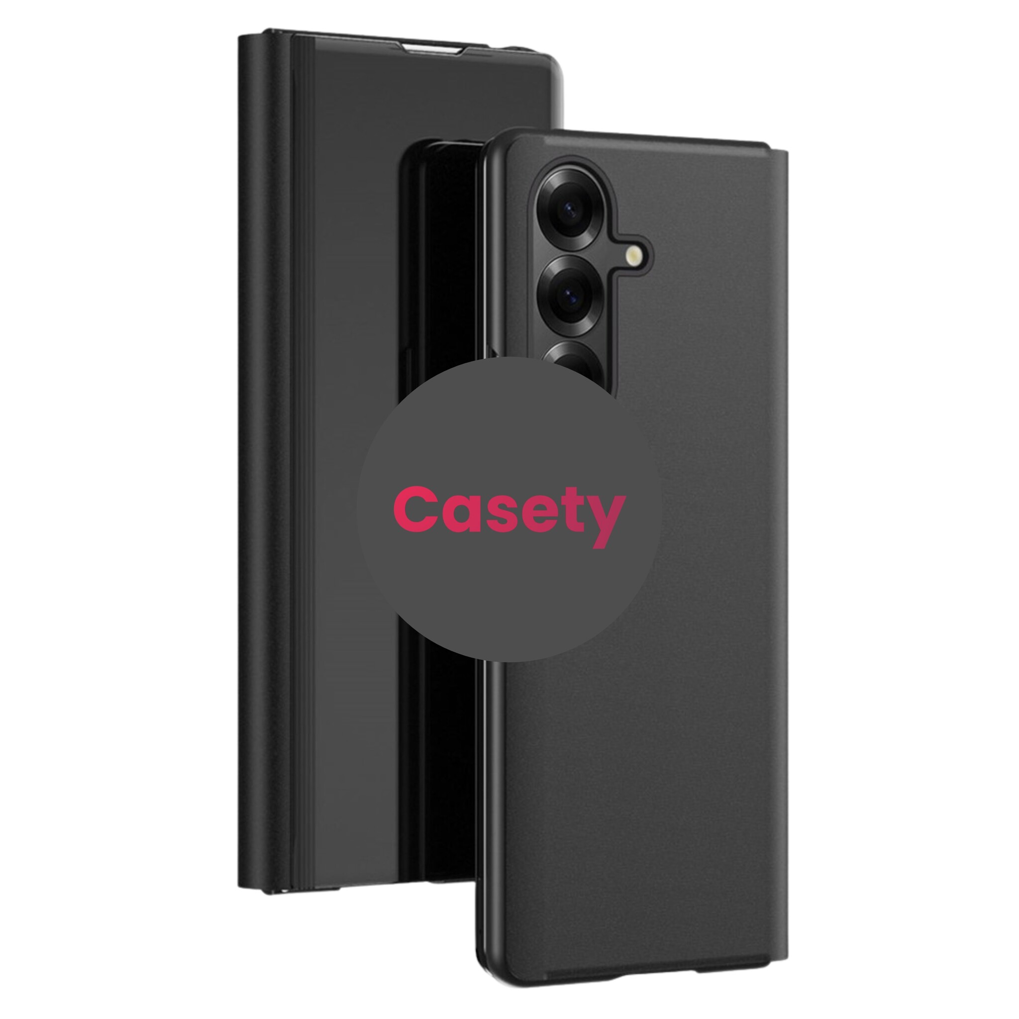 Samsung Galaxy Z Fold 8 Ultra Window view cover hoes - Zwart