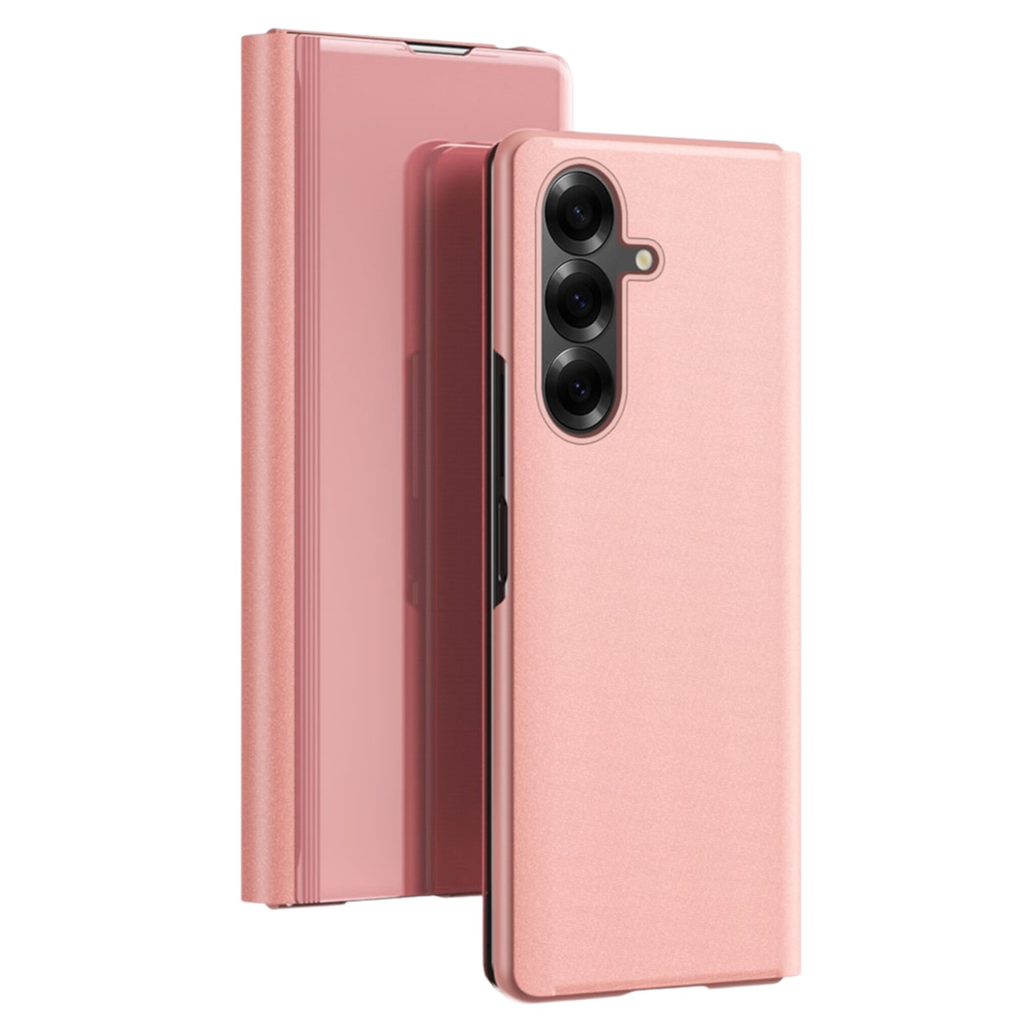 Samsung Galaxy Z Fold 8 Ultra Window view cover hoes - Rose Goud