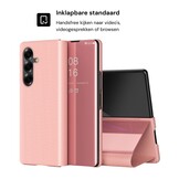 Samsung Galaxy Z Fold 8 Ultra Window view cover hoes - Rose Goud
