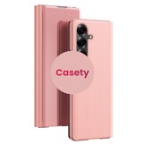 Samsung Galaxy Z Fold 8 Ultra Window view cover hoes - Rose Goud