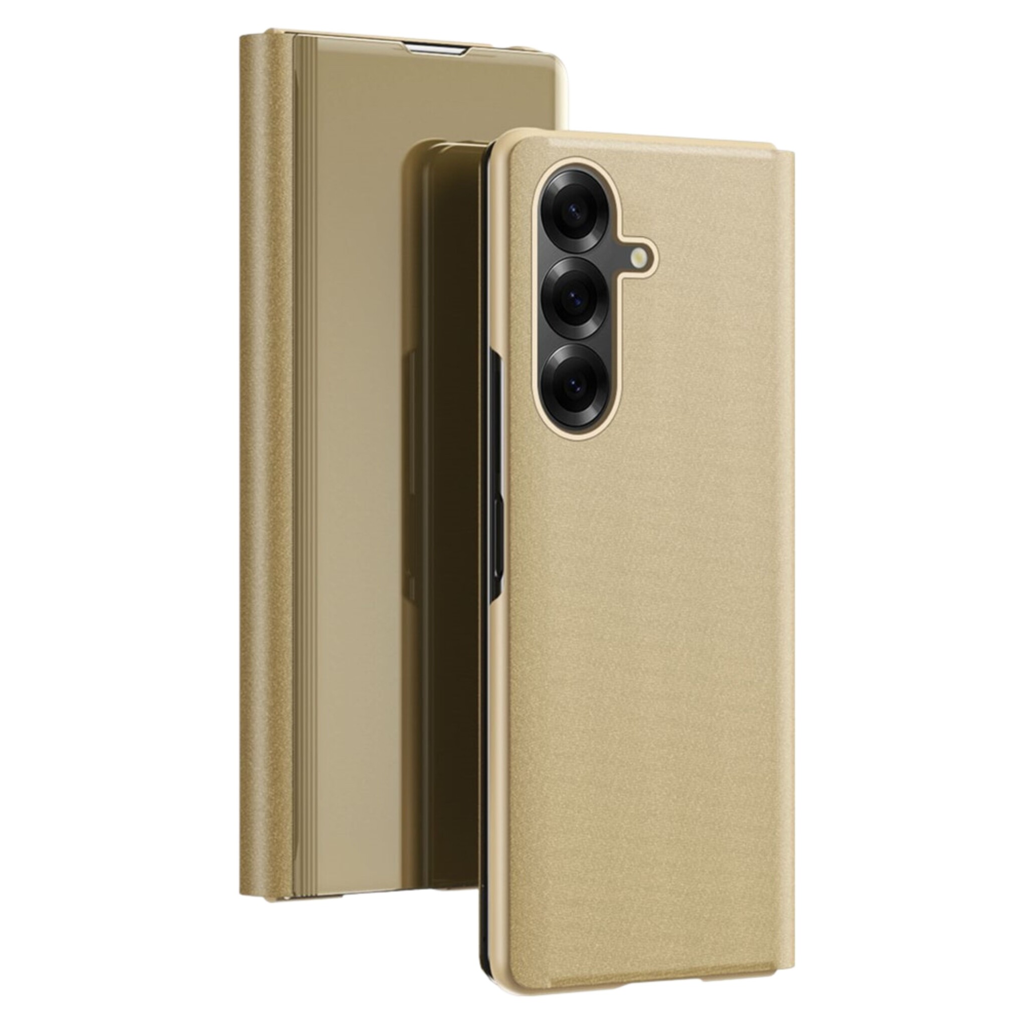 Samsung Galaxy Z Fold 8 Ultra Window view cover hoes - Goud