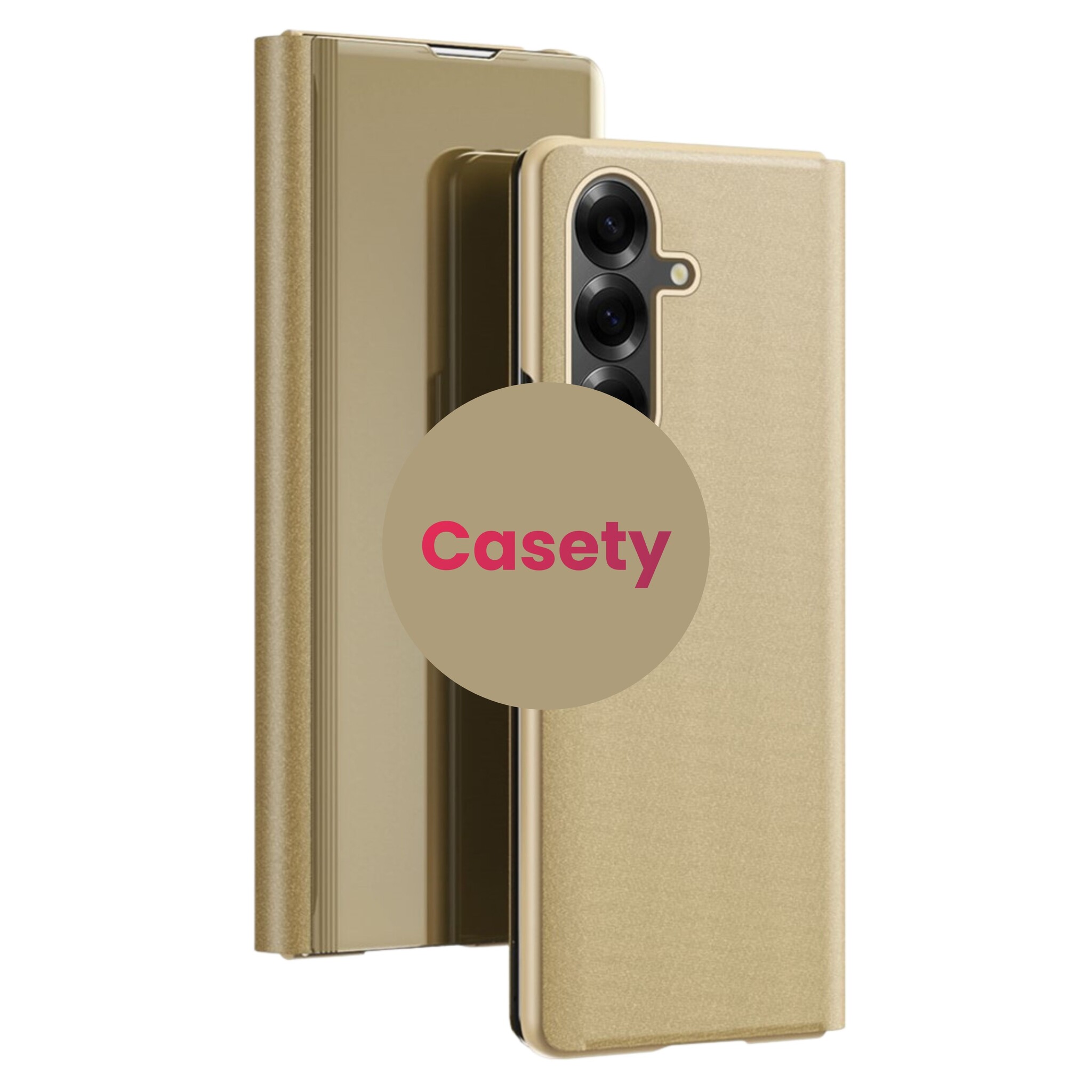 Samsung Galaxy Z Fold 8 Ultra Window view cover hoes - Goud