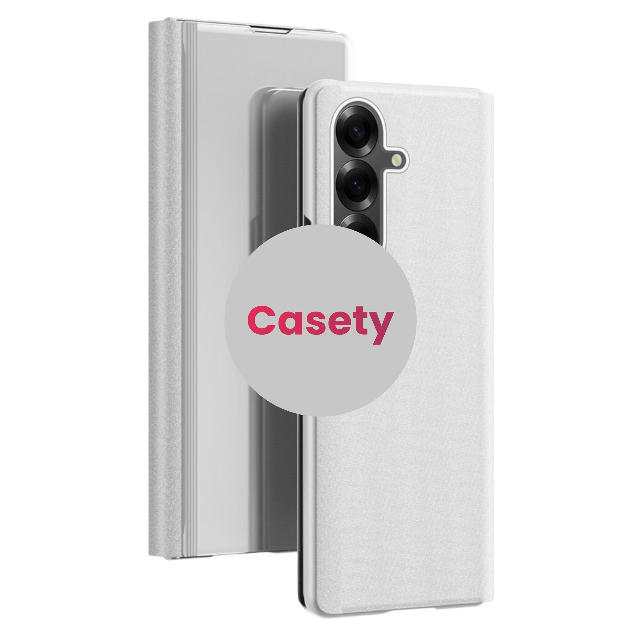 Samsung Galaxy Z Fold 8 Ultra Window view cover hoes - Zilver