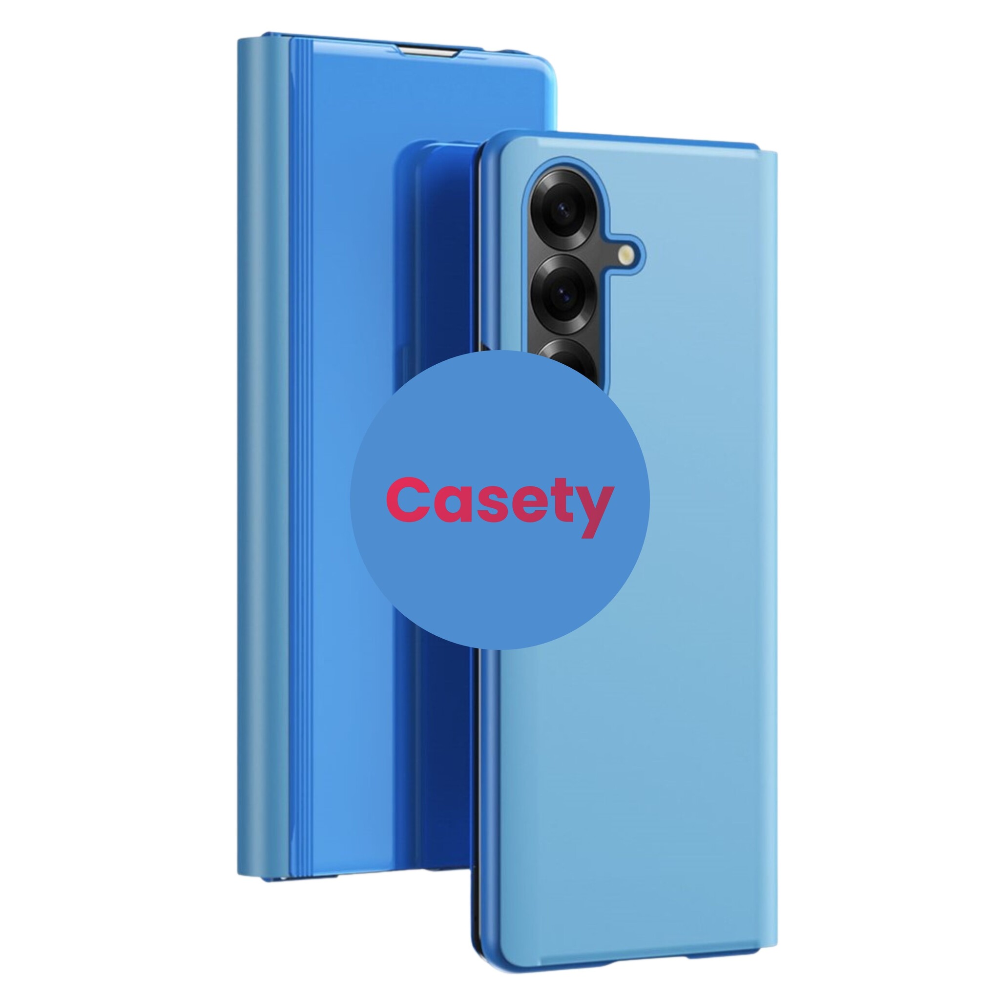 Samsung Galaxy Z Fold 8 Ultra Window view cover hoes - Lichtblauw
