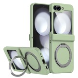 Samsung Galaxy Z Flip 8 hoesje backcover met MagSafe-ring en standfunctie - Groen