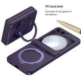 Samsung Galaxy Z Flip 8 hoesje backcover met MagSafe-ring en standfunctie - Paars