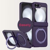 Samsung Galaxy Z Flip 8 hoesje backcover met MagSafe-ring en standfunctie - Paars