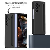 Samsung Galaxy Z Fold 8 Ultra Backcover hoes – Inclusief Styluspen & Screenprotector - Zwart