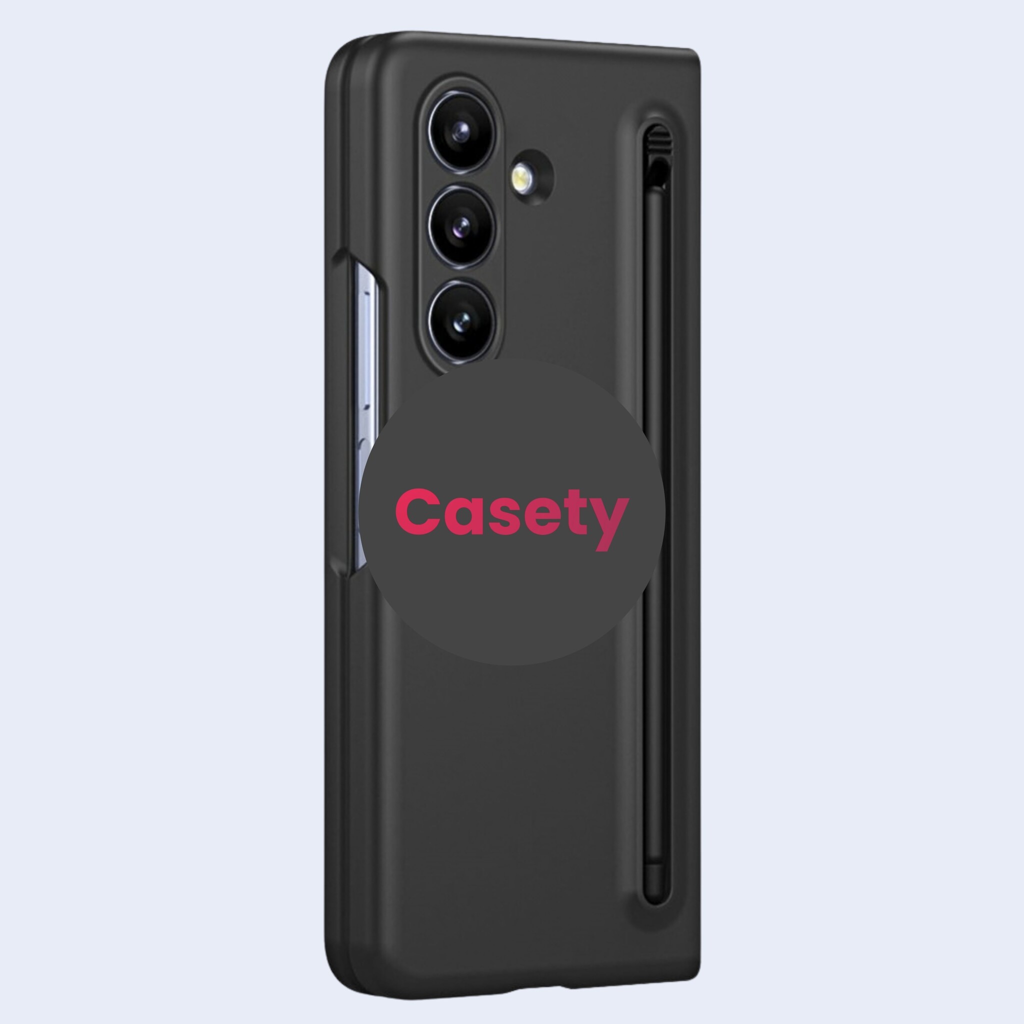 Samsung Galaxy Z Fold 8 Ultra Backcover hoes – Inclusief Styluspen & Screenprotector - Zwart