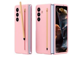 Casety Samsung Galaxy Z Fold 8 Ultra backcover hoes met Stylus & screenprotector - Roze