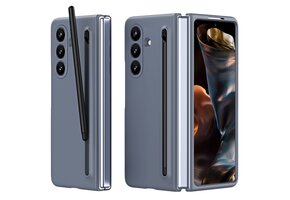 Casety Samsung Galaxy Z Fold 8 Ultra backcover hoes met Stylus & screenprotector - Antraciet