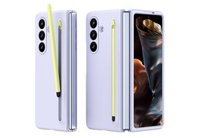Casety Samsung Galaxy Z Fold 8 Ultra backcover hoes met Stylus & screenprotector - Lila