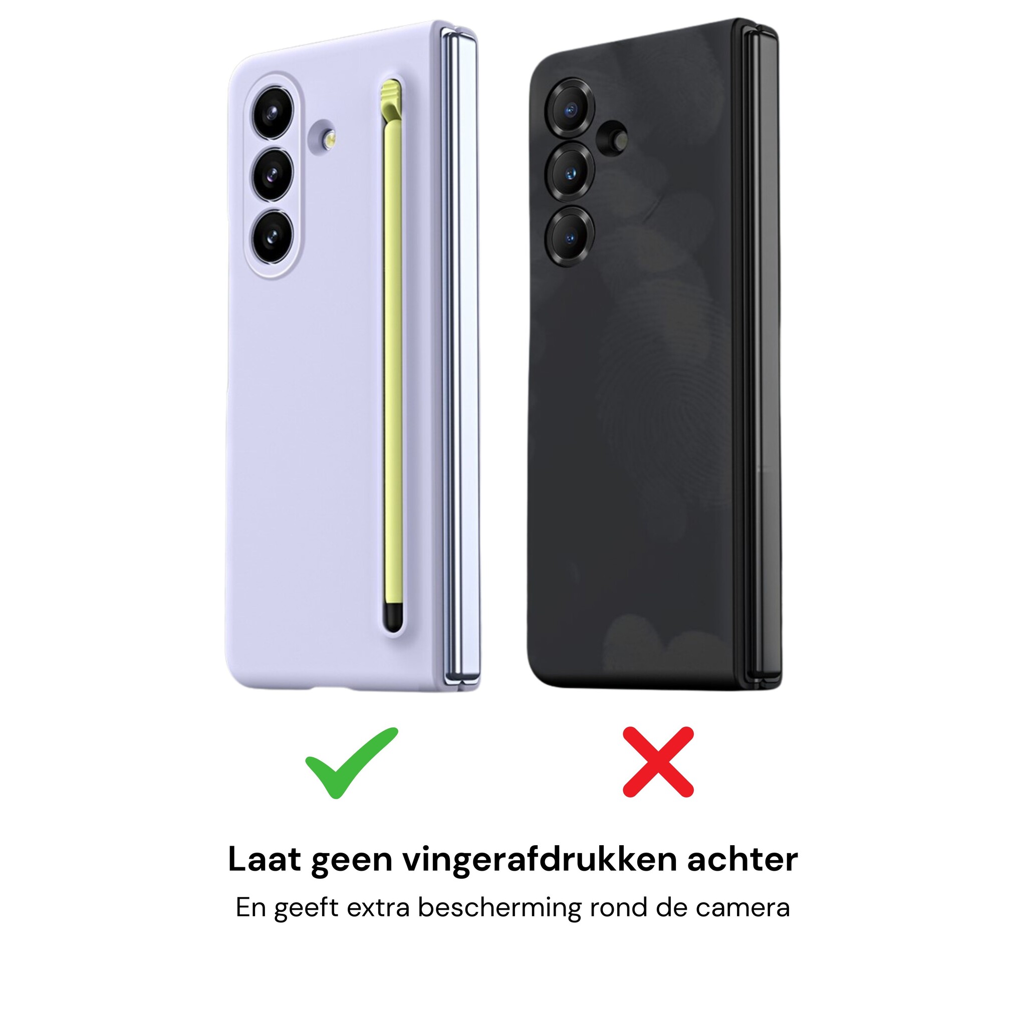 Samsung Galaxy Z Fold 8 Ultra Backcover hoes – Inclusief Styluspen & Screenprotector - Lila