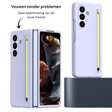 Samsung Galaxy Z Fold 8 Ultra Backcover hoes – Inclusief Styluspen & Screenprotector - Lila