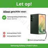 Samsung Galaxy Z Fold 8 Ultra Backcover hoes – Inclusief Styluspen & Screenprotector - Blauw