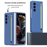 Samsung Galaxy Z Fold 8 Ultra Backcover hoes – Inclusief Styluspen & Screenprotector - Blauw