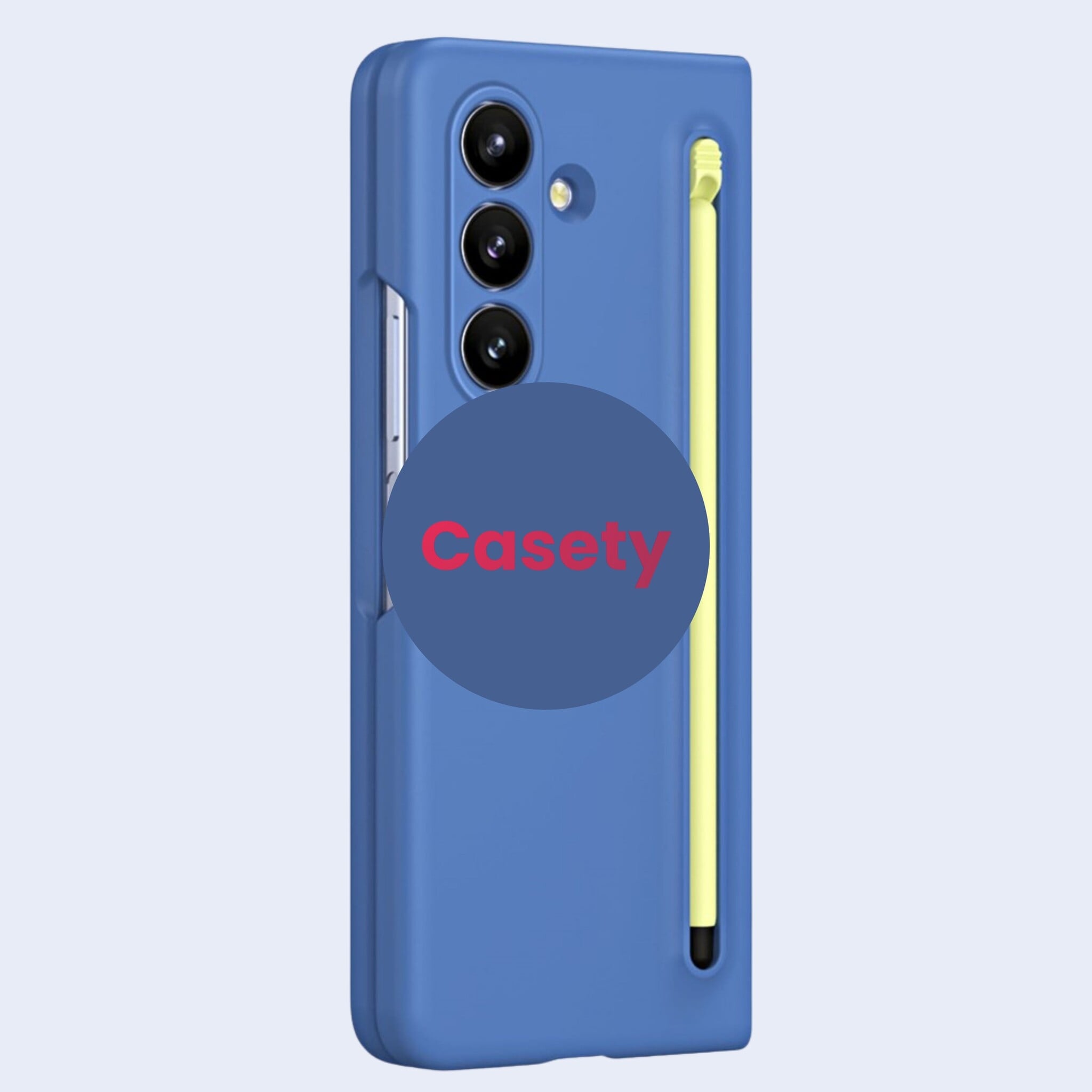 Samsung Galaxy Z Fold 8 Ultra Backcover hoes – Inclusief Styluspen & Screenprotector - Blauw