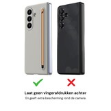 Samsung Galaxy Z Fold 8 Ultra Backcover hoes – Inclusief Styluspen & Screenprotector - Lichtgrijs