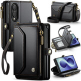 Samsung Galaxy Z Fold 8 hoesje portemonnee tasje - Zwart