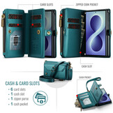 Samsung Galaxy Z Fold 8 hoesje portemonnee tasje - Petrol