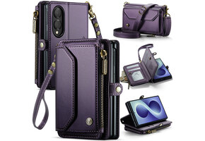 Caseme Samsung Galaxy Z Fold 8 hoesje - portemonnee tasje - Paars