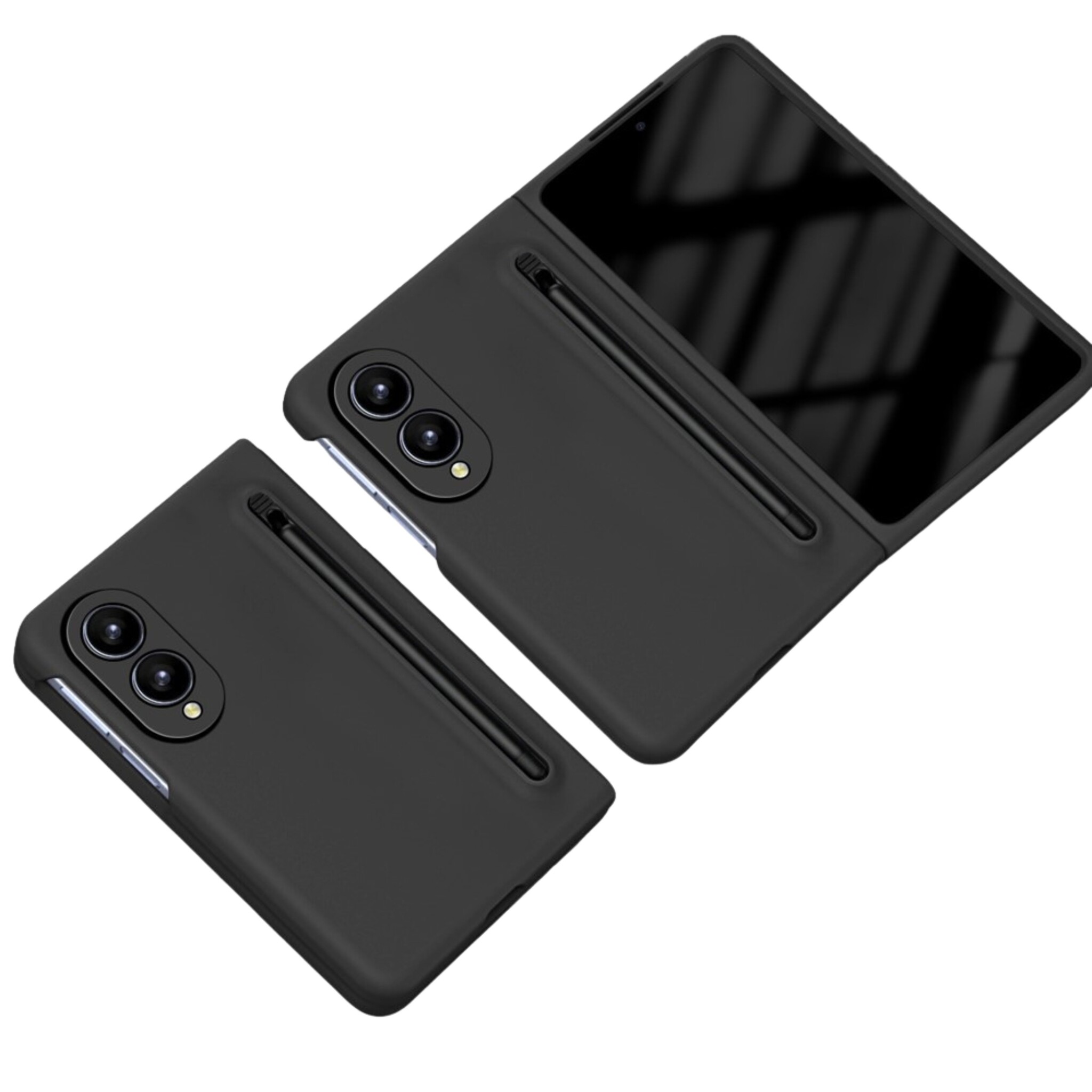 Samsung Galaxy Z Fold 8 Backcover hoes – Inclusief Styluspen & Screenprotector - Zwart