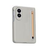 Samsung Galaxy Z Fold 8 Backcover hoes – Inclusief Styluspen & Screenprotector - Lichtgrijs