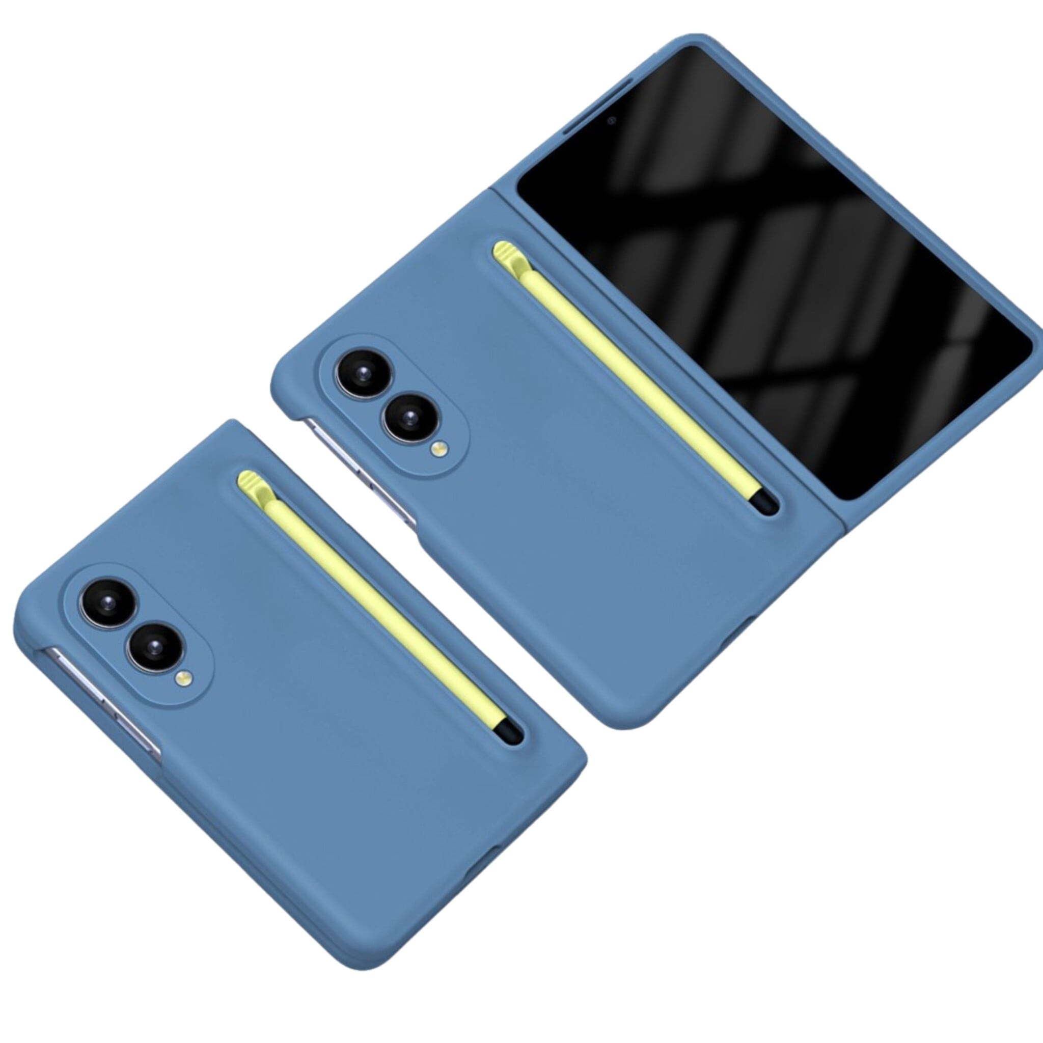 Samsung Galaxy Z Fold 8 Backcover hoes – Inclusief Styluspen & Screenprotector - Blauw