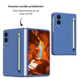 Samsung Galaxy Z Fold 8 Backcover hoes – Inclusief Styluspen & Screenprotector - Blauw