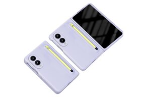 Casety Samsung Galaxy Z Fold 8 backcover hoes met Stylus & screenprotector - Lila