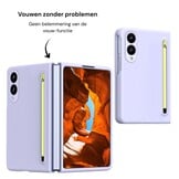 Samsung Galaxy Z Fold 8 Backcover hoes – Inclusief Styluspen & Screenprotector - Lila