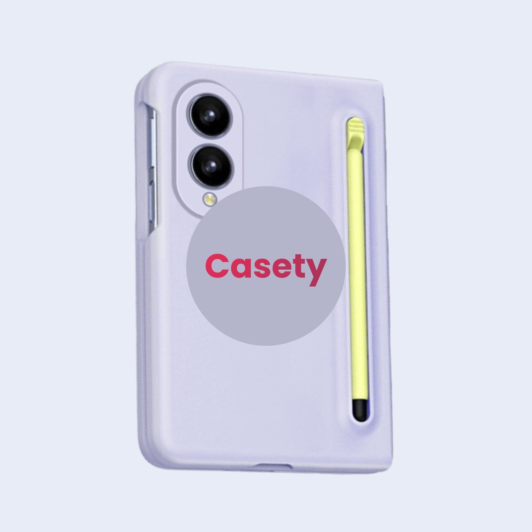 Samsung Galaxy Z Fold 8 Backcover hoes – Inclusief Styluspen & Screenprotector - Lila