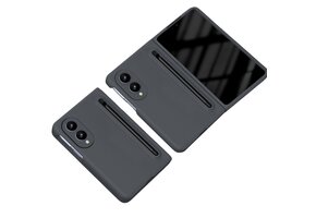 Casety Samsung Galaxy Z Fold 8 backcover hoes met Stylus & screenprotector - Antraciet