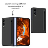 Samsung Galaxy Z Fold 8 Backcover hoes – Inclusief Styluspen & Screenprotector - Antraciet