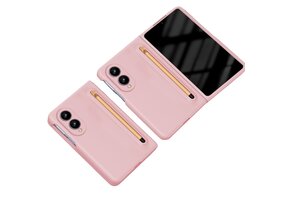 Casety Samsung Galaxy Z Fold 8 backcover hoes met Stylus & screenprotector - Roze