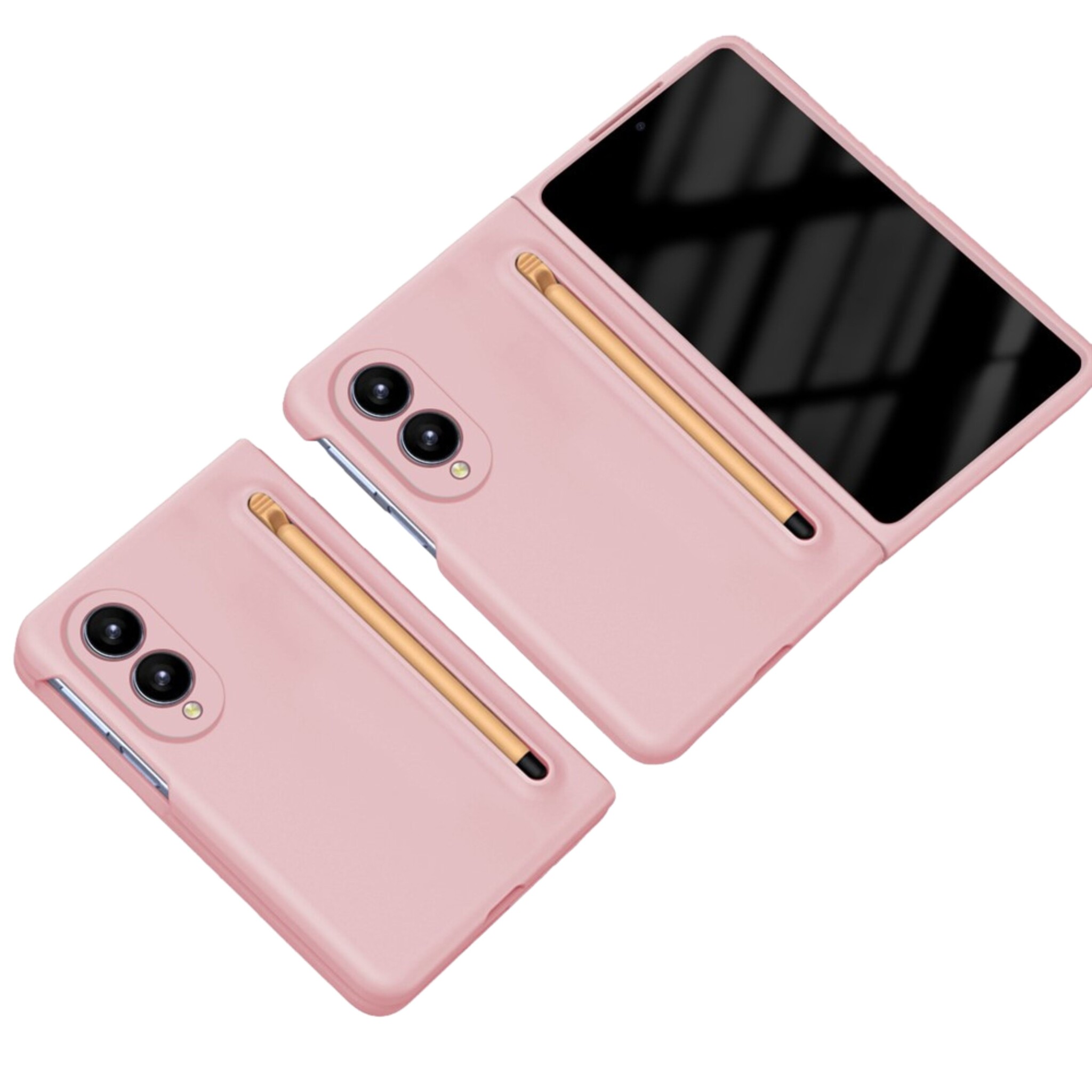 Samsung Galaxy Z Fold 8 Backcover hoes – Inclusief Styluspen & Screenprotector - Roze