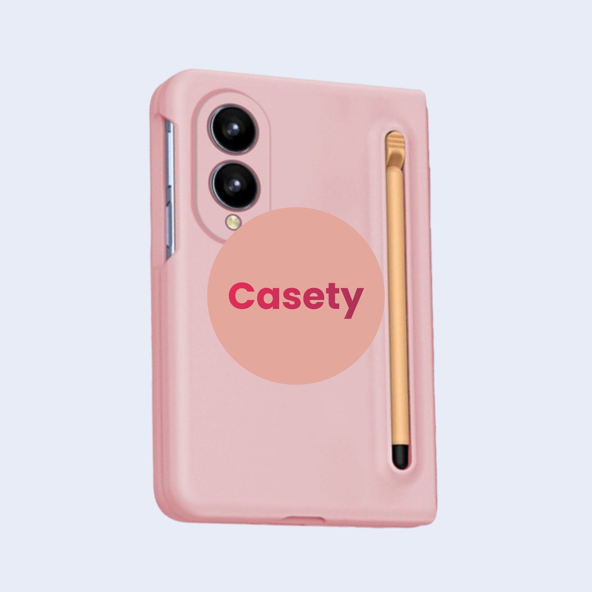 Samsung Galaxy Z Fold 8 Backcover hoes – Inclusief Styluspen & Screenprotector - Roze