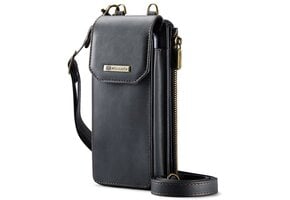 Caseme - PU Leren telefoontasje met RFID-bescherming - Zwart