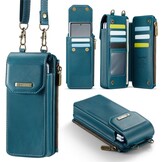 Telefoontasje met RFID-bescherming en verstelbare band – Petrol