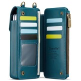 Telefoontasje met RFID-bescherming en verstelbare band – Petrol